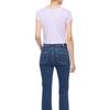 Calvin Klein Bequemer Rundhals Pullover Kurzarm T-Shirt Damen Oberteile Elfenbein J223905-VFR