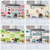 Self-Adhesive High Temperature Resistance Aluminum Foil Waterproof Wall Stickers Anti-oil Wallpaper