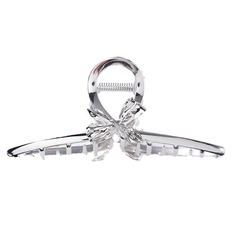 High-End Metal Butterfly Hair Clip for Women - Large, Elegant 2024 Style Shark Clip