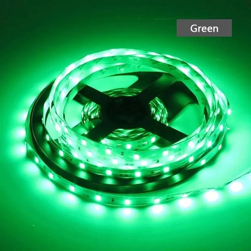 DC 12V Flexible 5M LED Light Strip 5050 Waterproof Strip 60LED/M White RGB Light Tape Home Decoration Lighting Strip Lamp