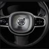Stainless Steel Car Styling Steering Wheel Logo Emblem Cover Ring Trim Stickers For Volvo XC60 2018    Accessories