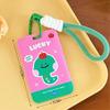Cute Plastic Card Holder Kawaii Cartoon ID Holders with Lanyard Card Cover Case for Students