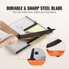 Paper Cutter, Guillotine Trimmer, 18" Cut Length, 20 Sheets Capacity, Heavy Duty Guillotine Paper Cutter with Guard Rail/Blade Lock for