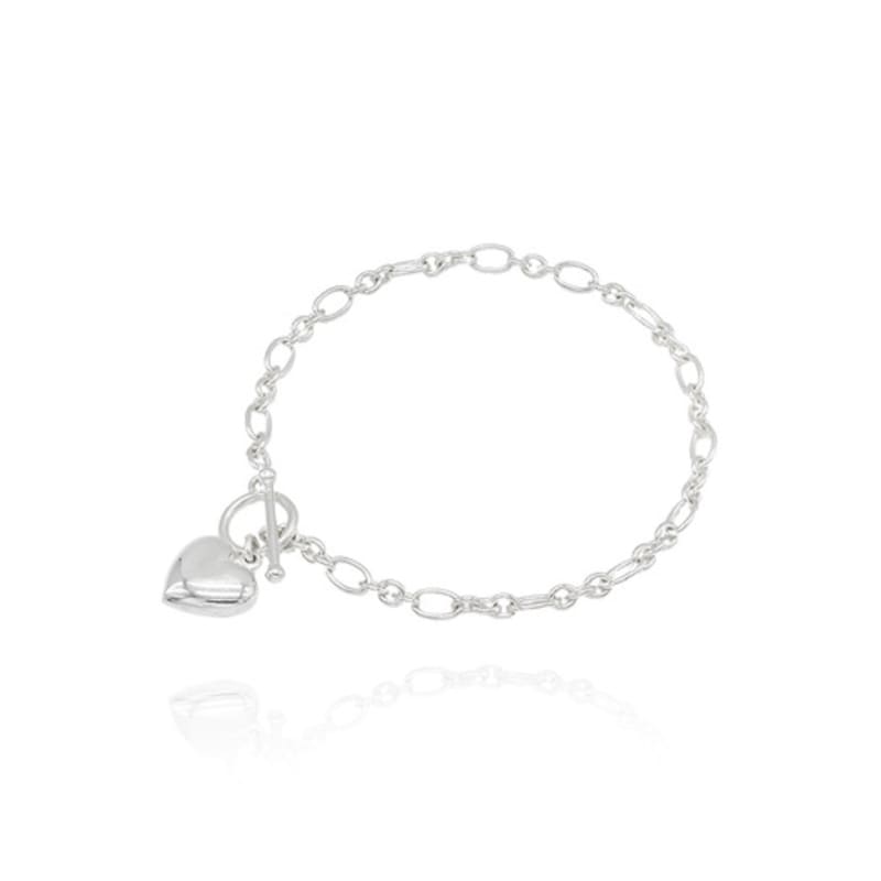 Dmoment Randy G Heart 925 Silver Bracelet