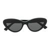 Gucci Side Logo Cat Eye Sunglasses Women sunglasses Black GG1170S001