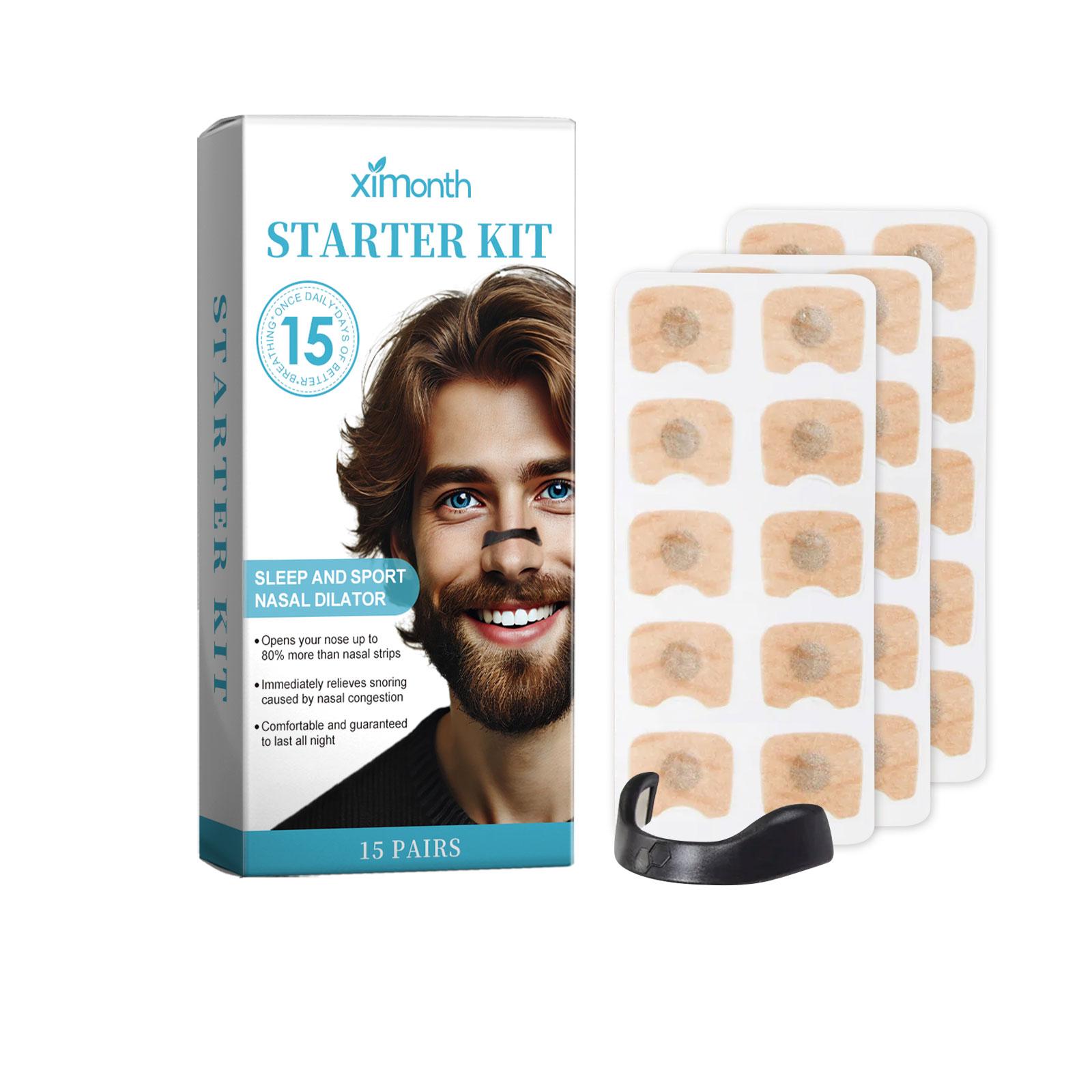 

15pcs Stop Snoring Nasal Dilator Night Sleep Anti Snoring Pampering Sleep Nasal Clip Nasal Strip Care Set