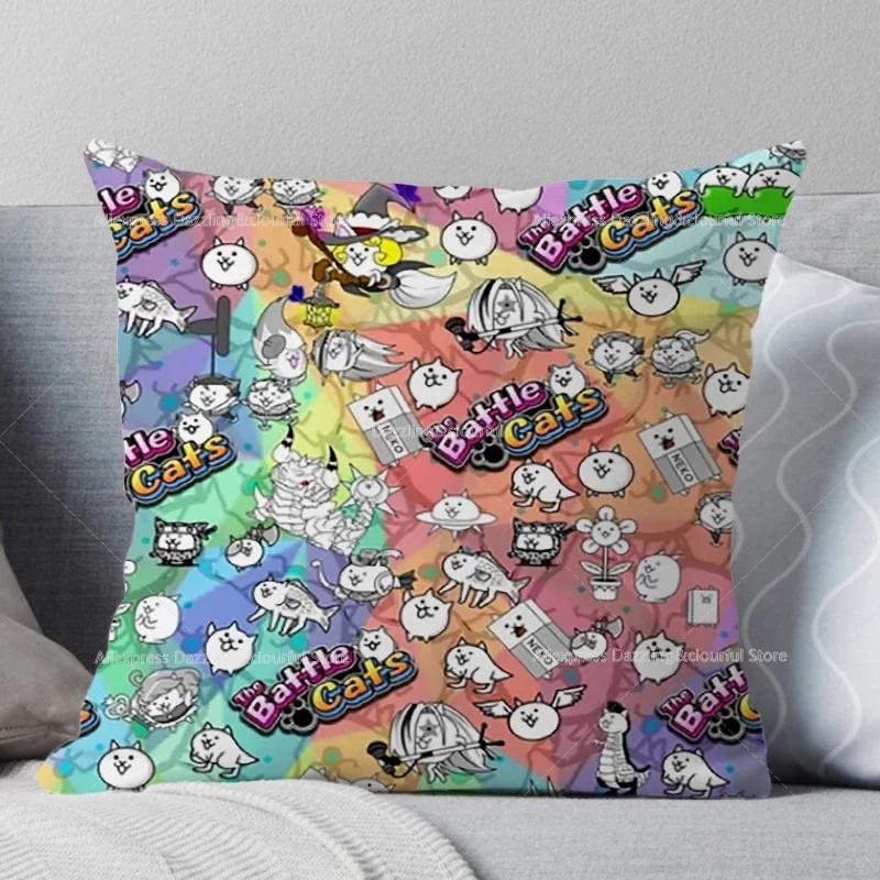 The Battle Cats Bettkissen Kissenbezug für Säuglinge Personalisiertes Krippenschutz Kissenbezug Raumdeko Babygeschenk Ohne Füllung,(1)