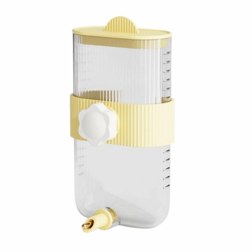 

360ML Parrot Water Bottle Wall Mount Rabbit Water Dispenser Pet Hanging Feeder for Small Animal жёлтый