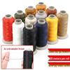 High-Strength 400D 3-Ply Mercerized Leather & Nylon Sewing Thread, White, for Sewing Machines