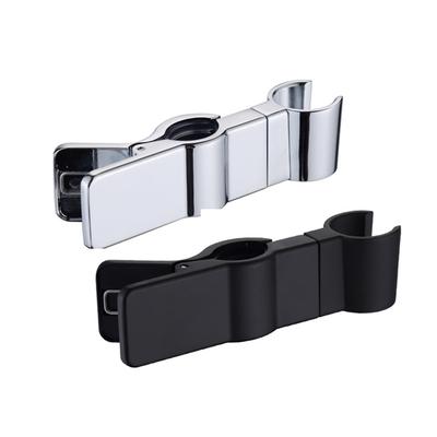 Soporte de Abrazadera Ajustable para Barra de Riel Deslizante de Ducha Universal Metálico 20~29mm Soporte de Repuesto Accesorios de Baño Negros