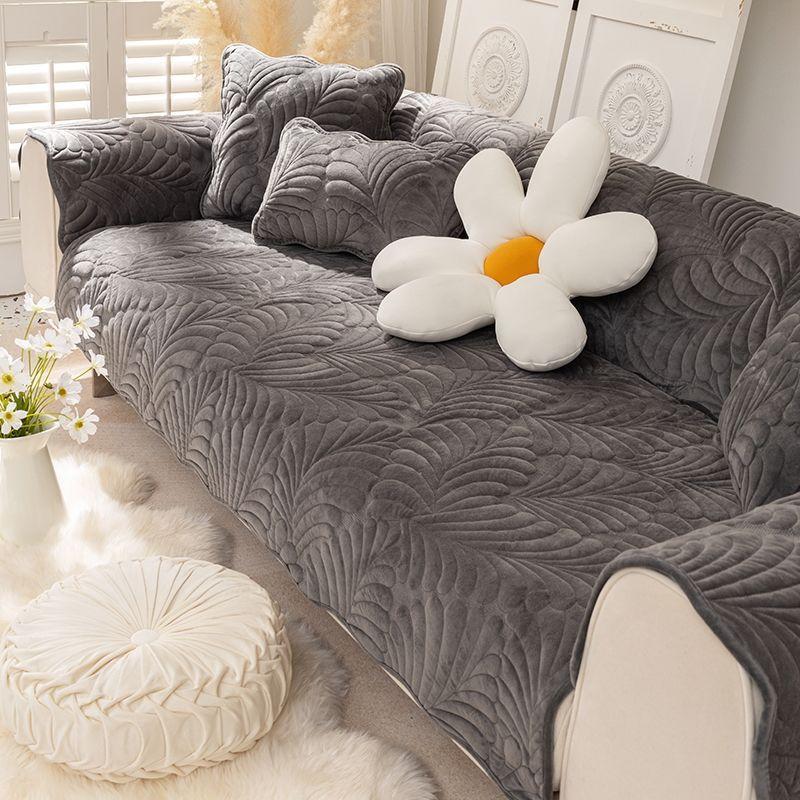 Pernă de canapea Nordic Light Luxury Pernă de pluș scurtă Universală pentru patru sezoane Simplă Modernă Antiderapantă Husă Husă Husă Pânză