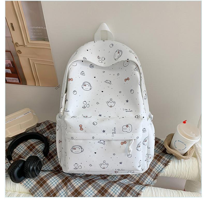 Schoolbag Sweet Girl Soft Cute Cartoon Mori Cute Girl Small Backpack Fresh Cure Sea Salt Blue Student Party Backpack