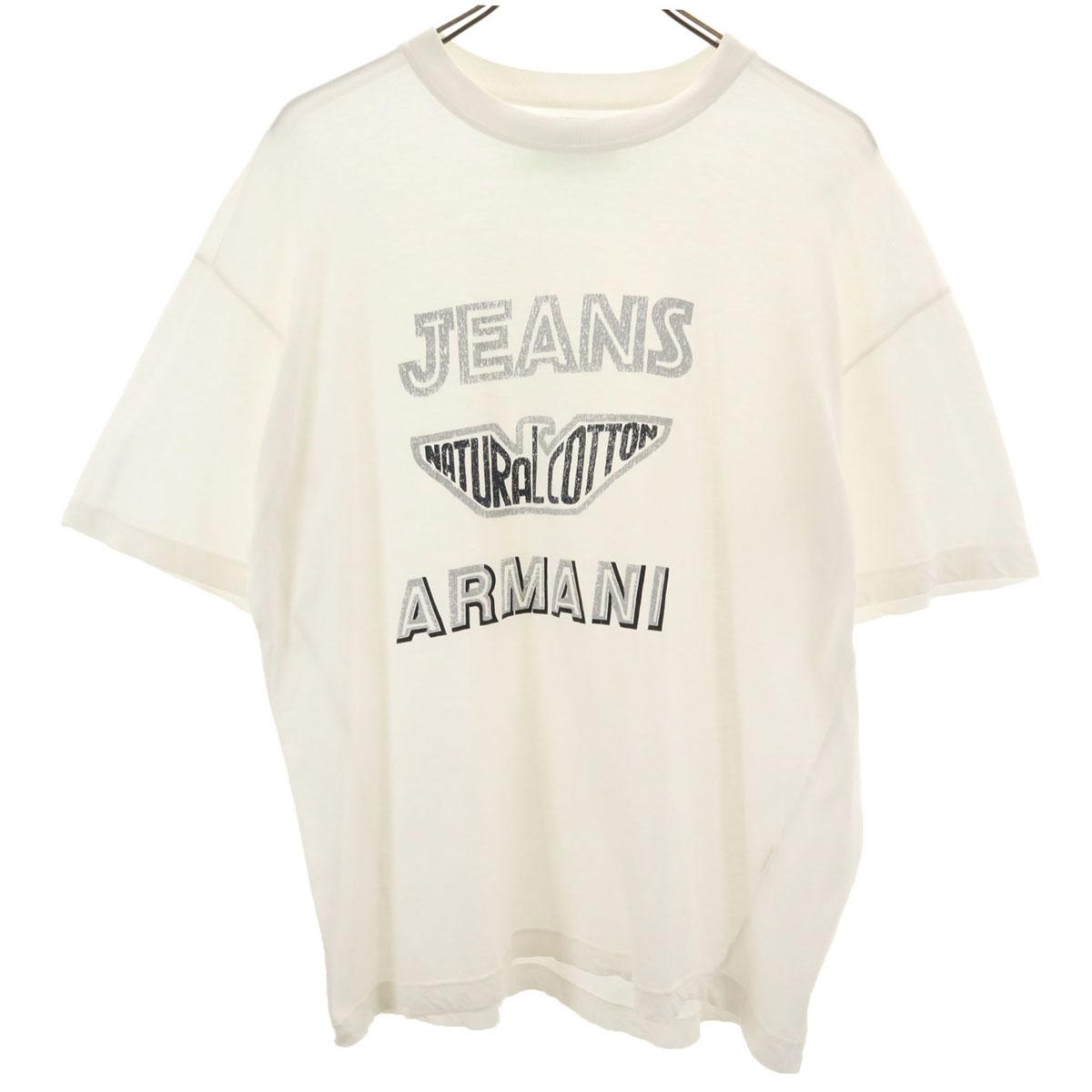 

ARMANI JEANS 90s Made in Italy Old Short sleeve T-shirt M white Men s Used