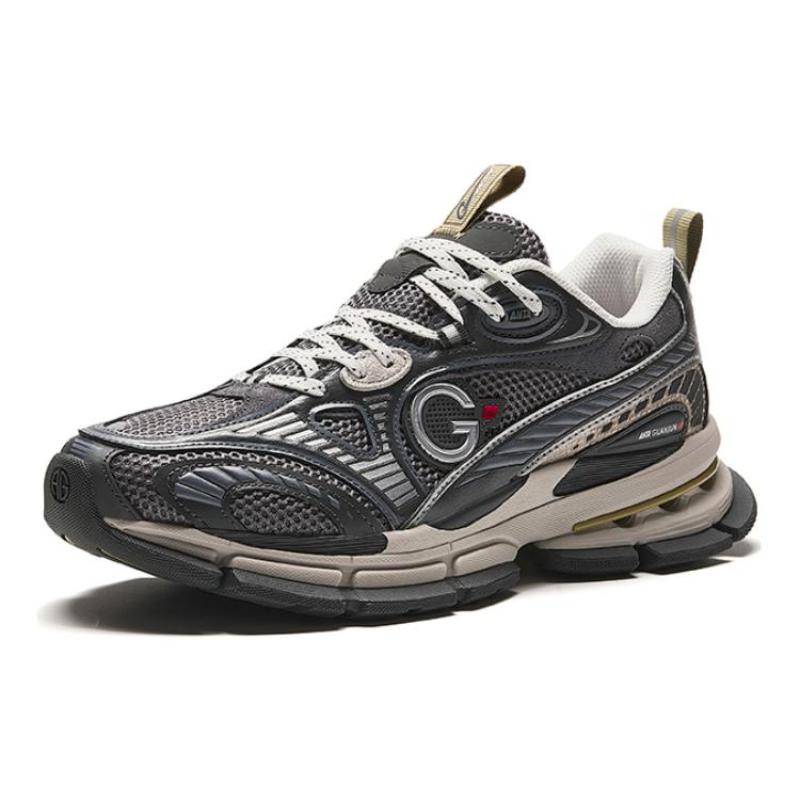 Anta Slip-Resistant Low-Top Running Shoes Men's Black Gray Color Sneakers 112348805A-2