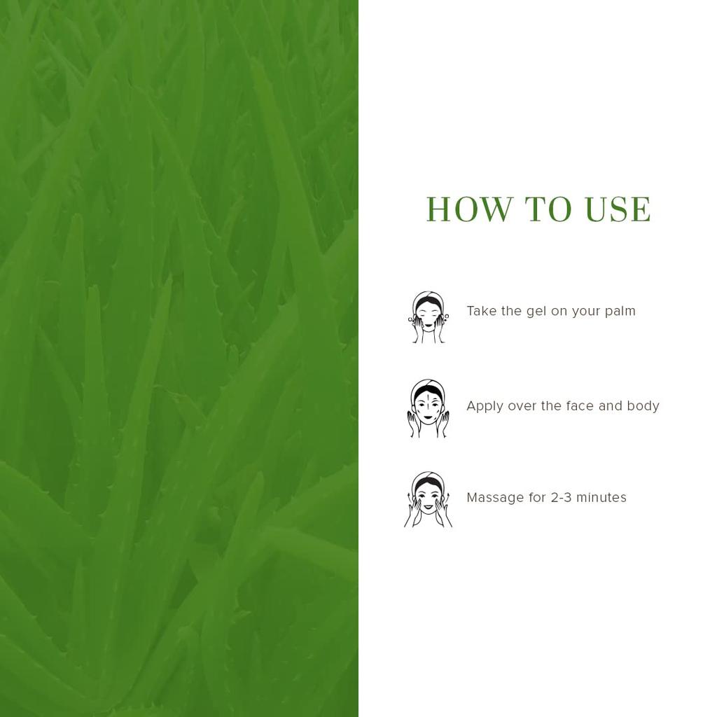 KHADI NATURAL Aloe Vera Hydrating Skin Gel Non Sticky Daily Moisturizing Face And Body Care For Soft Supple Skin All Types 200 G