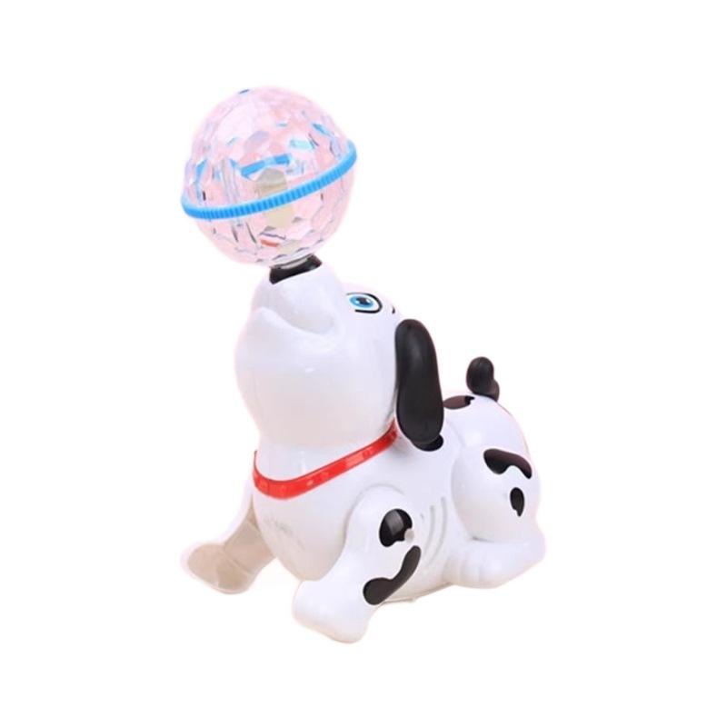Kids Toys Top Ball Puppy Electric Toys Children's Universal Rotating Light Music Projection Dancing Children's Toys