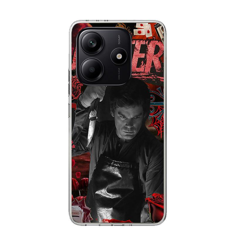 TV Show Dexter Morgan Phone Case For Xiaomi Redmi Note 15 14 13 12S 12 Pro Plus 11S 11E 11 11T 10S 10 Art Soft Pattern Cover Red
