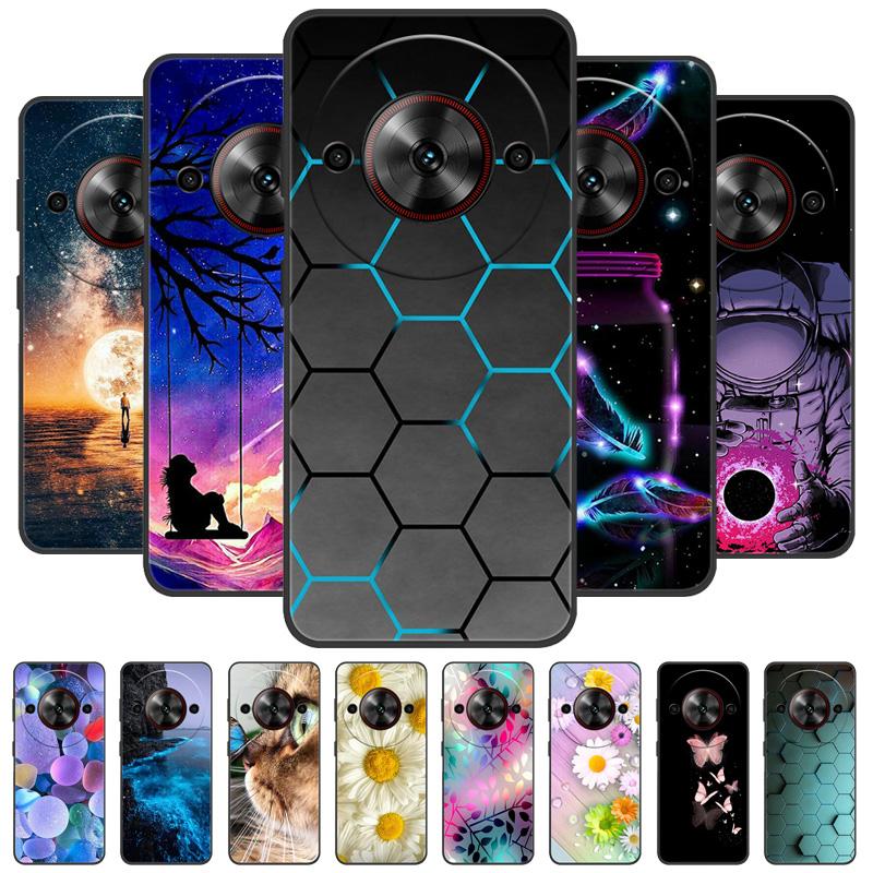 Per ZTE Blade A75 5G Custodia Cool Stampata Silicone TPU Morbida Cover per ZTE Blade A75 5G Custodie Nere Protettive Guscio Telefono A 75 5G