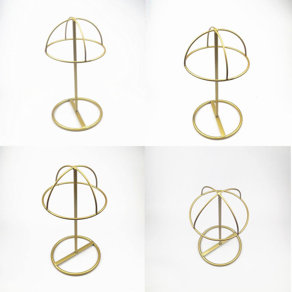 Fashion Hat Stands Modern Wire Metal Freestanding Rack for Cap Veil and Head Accessories Display Holder Durable Use