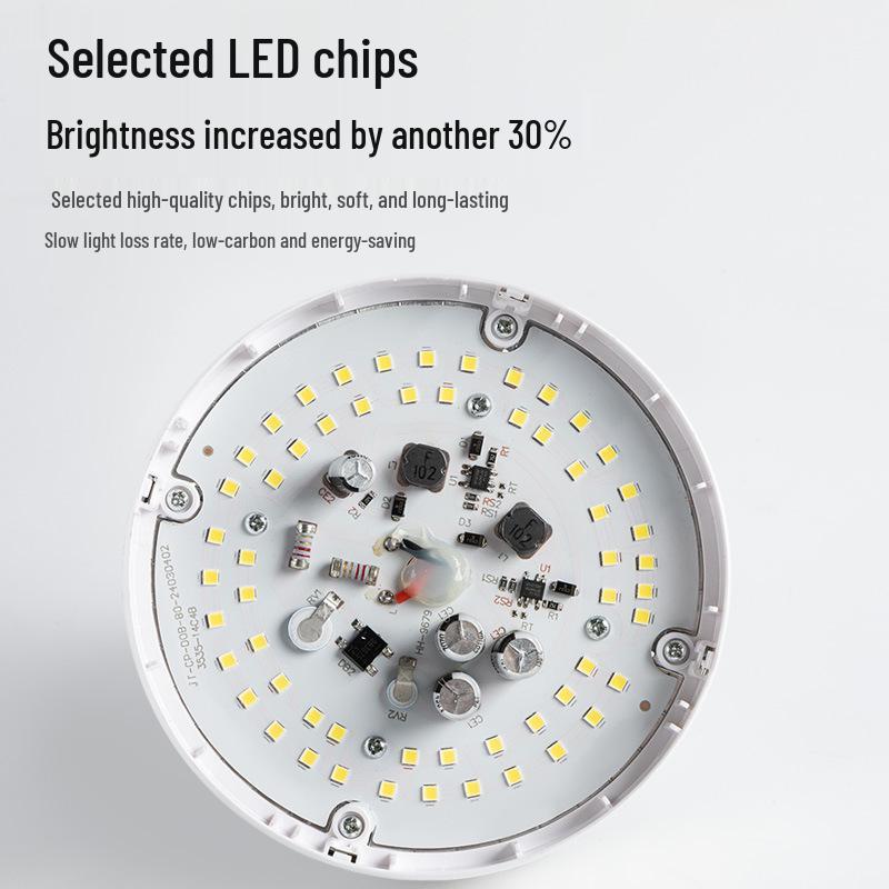 Yabiao LED E27 Fin-Type Globe Bulb for Shopping Malls, Workshops, Living Rooms, and More - Energy-Saving Engineering Solution