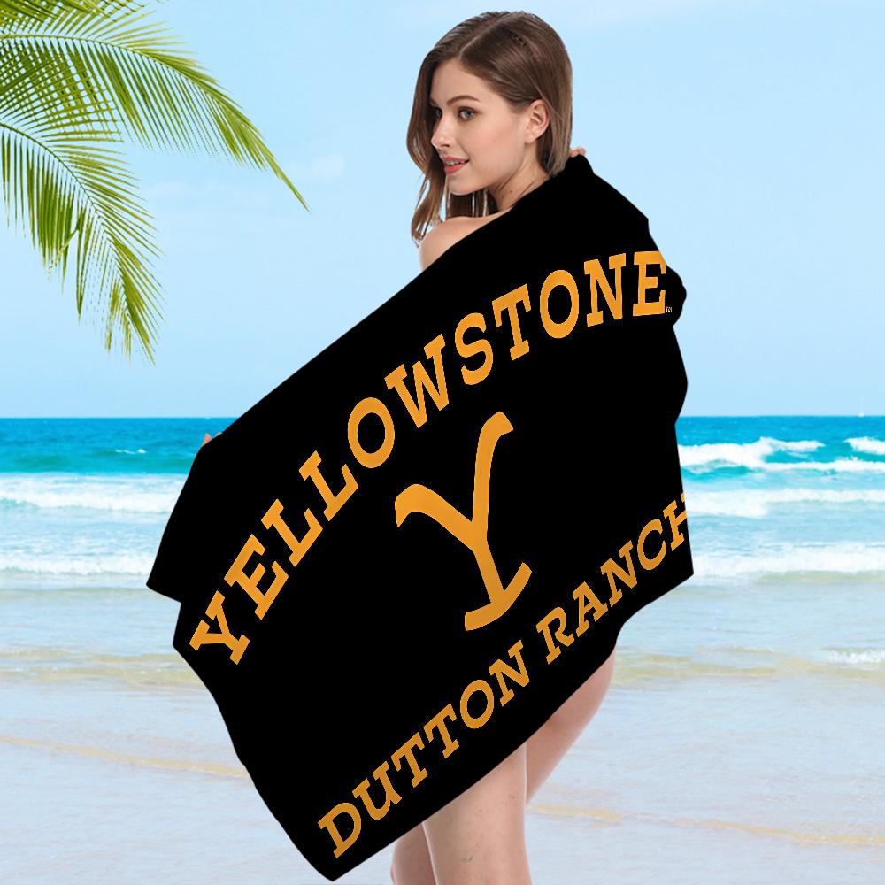 Yellowstone Dutton Towel Microfiber Beach Towel Absorbent Quick Dry Soft Yoga Swimming Resort Mountain Climbing Towel