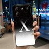 Case For ZTE Blade A54 4G Soft Silicone Black Shell ZTE Blade A54 4G Beautiful Letter Starry Sky Pattern Anti-scratch Cover