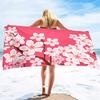 Plum Blossom Beach Towels,Oversized Travel Beach Towels Blanket Sand Free Quick Dry Absorbent Portable Pool Towels Bath Towel