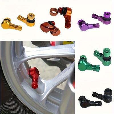 Aluminum Motorcycle Metal Gas Nozzle Degree Angle Valve Adaptor Tyre Valve Extension Valve Stem