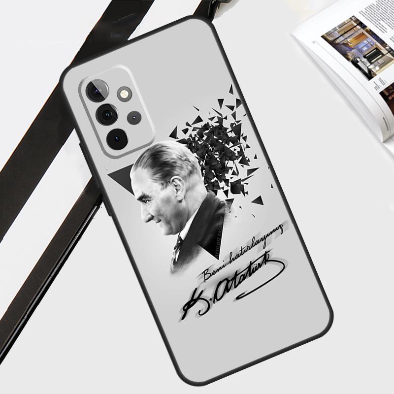 Mustafa Kemal Ataturk Case For Samsung Galaxy A12 A22 A32 A52 A56 A36 A26 A16 A06 A54 A34 A14 A13 A53 A15 A35 A55