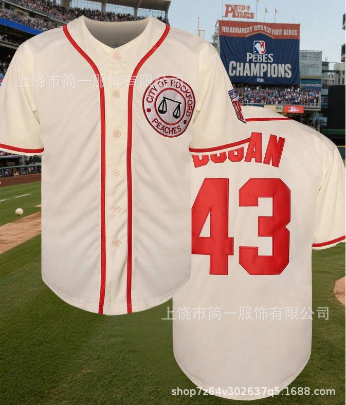 Sports Baseball Uniform Short Sleeve Cardigan Letter Print Men's and Women's Game Training Uniform T-Shirt Game Top