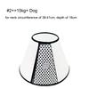 Pet Elizabeth Collar for Dogs Cats Anti-Bite Recovery Cone with Wound Healing Accessories Small To Large Puppy Grasping Ring
