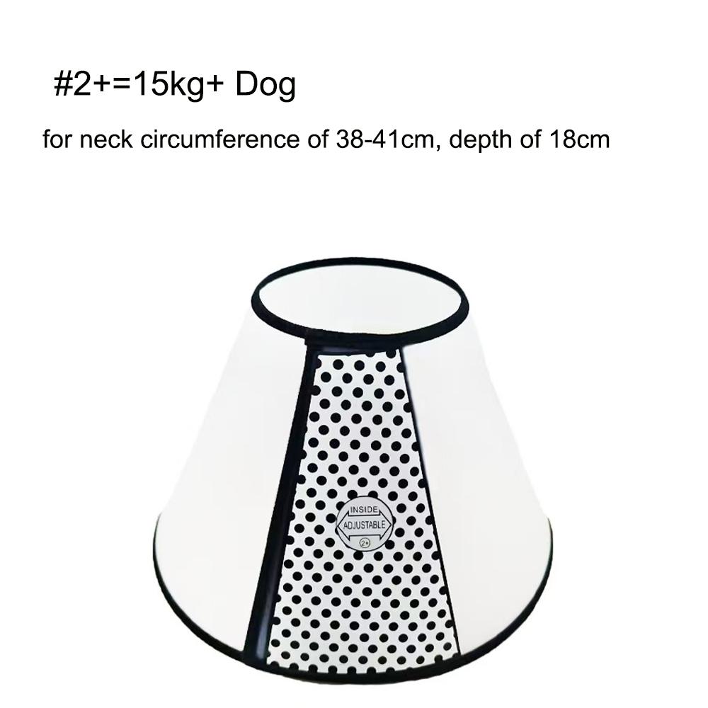 Pet Elizabeth Collar for Dogs Cats Anti-Bite Recovery Cone with Wound Healing Accessories Small To Large Puppy Grasping Ring