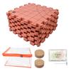 9Pcs 32x32cm Foam Knitting Blocking Mat Set with 100Pcs 38mm T Pin and Wood Needle Holder For Granny Square Making
