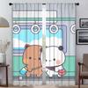 Bubu and Dudu Tulle for Bedroom Kitchen Curtains for Living Room Curtain Blackout Curtains 2 Pieces Shades Partition Elegant