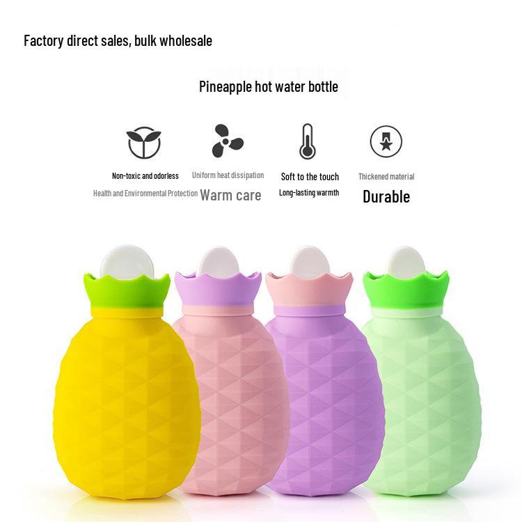 Silicone Explosion-Proof Hot Water Bottle: Portable, Microwaveable Mini Hand Warmer