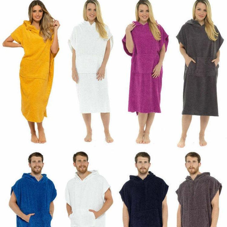 Hooded Quick-Dry Coral Fleece Bath Towel Robe