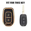 2 Button TPU Car Key Case Cover Shell Fob For Renault Kwid Traffic Symbol Dacia Sandero Logan Duster Car Supplies Car Key Bag