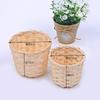 Unique Hand-woven Flower Basket Household Retro Bamboo-woven Storage Basket For Sundries