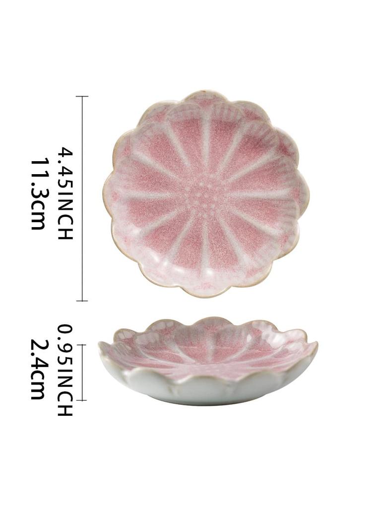 1pc Ceramic Petal Shaped Jewelry Tray, Simple Irregular Jewelry Plate for Jewelry Storage, Display, Storage or Home Decoration