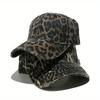 New Spring/Summer Women's Baseball Cap, Fashionable and Versatile Sun Hat with Leopard Print