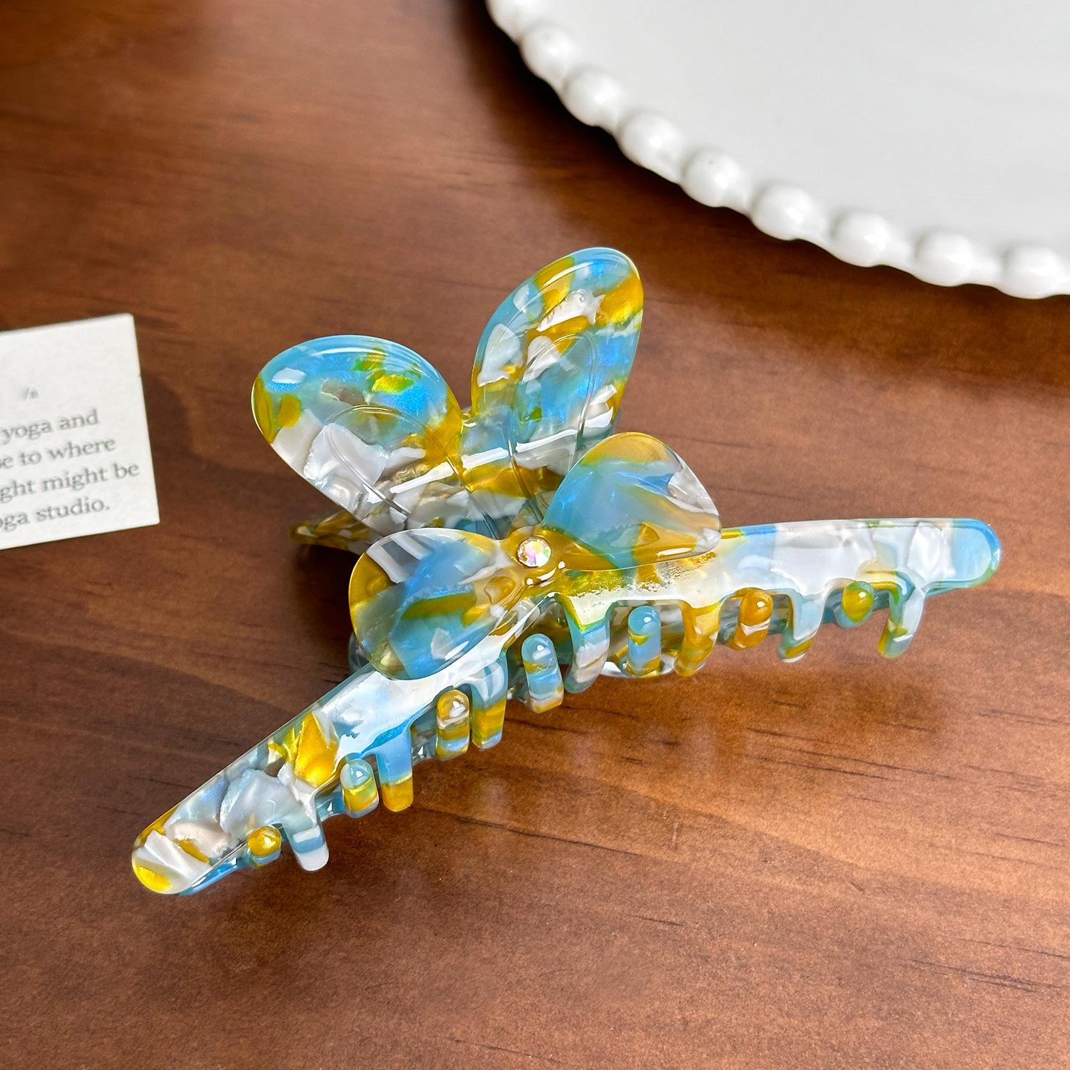 

Elegant Acetate Rabbit Ear Hair Claw Clip Perfect For Chic Hair Styling In Summer 2024 жовтий