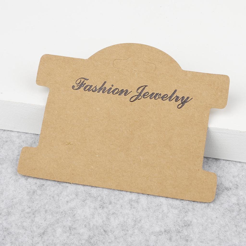 100 buc/sac hârtie kraft bandă de păr ambalare card etichete PVC bijuterii carduri de afișare cercei brățară colier carduri agățate