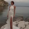 2026 Autumn New European and American Amazon Cross-Border Foreign Trade Women's Slimming Mid-Length Sleeveless Mermaid Dress with Slits