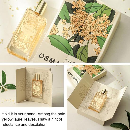 50ML Parfém s vůní osmanthu pro ženy, Dlouhotrvající květinová vůně, Svěží parfémový sprej pro každodenní nošení, Podzimní dárky pro ni