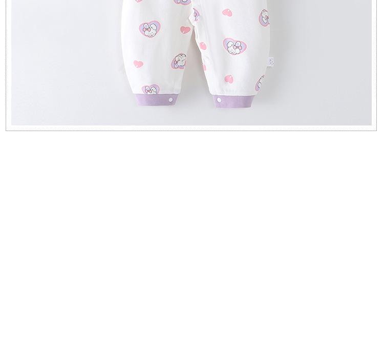 Infant & Toddler Long Sleeve Cotton Romper - Unisex Cartoon Print for Autumn/Winter