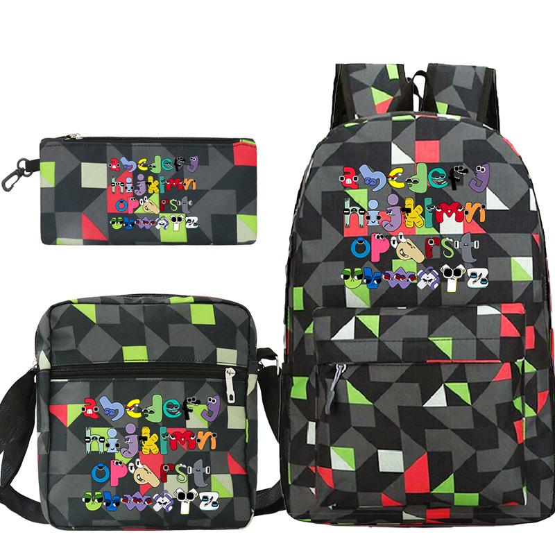 Game Alphabet Lore Alphabet Legend School Bag Backpack Shoulder Bag Pencil Case