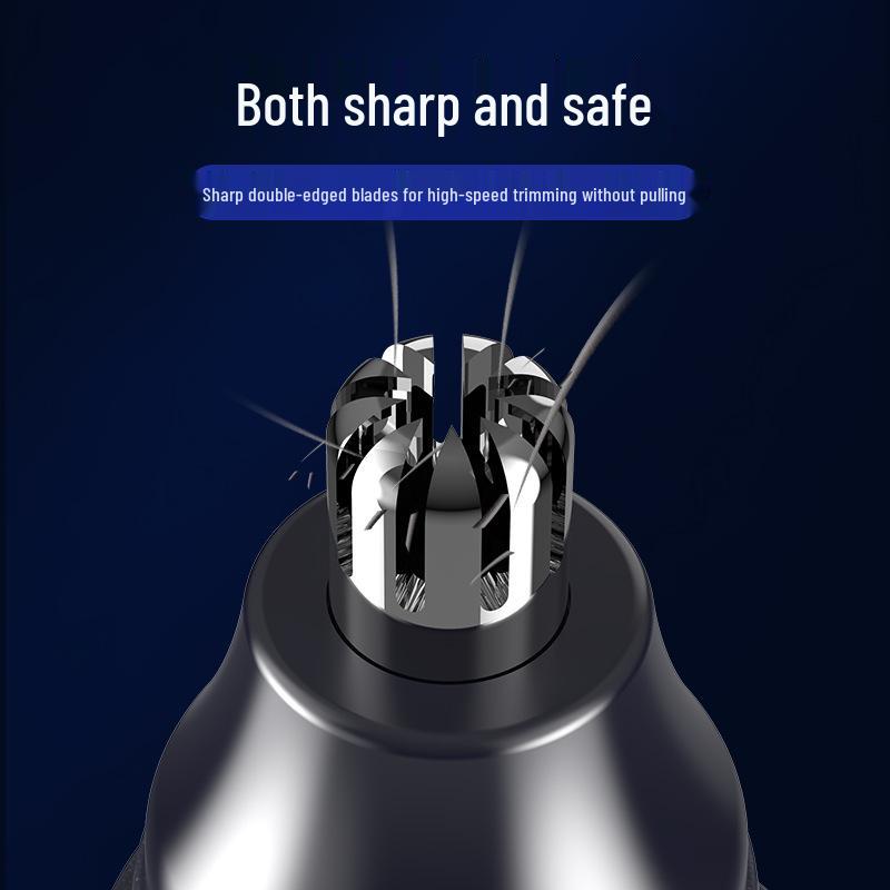 Washable Electric Nose Hair Trimmer for Men and Women - Gentle and Safe Vibrating Head