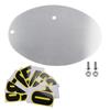 DIY Universelles Motorrad-Kennzeichen Aluminium Kundenspezifisches Ovales Nummernschild