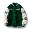 Men's Trendy Embroidered Baseball Jacket - Casual Spring/Autumn Wear