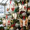 Praktische Bargeldumschlag-Alternative 2 Stück Acryl Schmetterling Geldhalter Hängende Ornamente Dekorative Anhänger für Weihnachts-Feiertags-Ausstellungsbaum